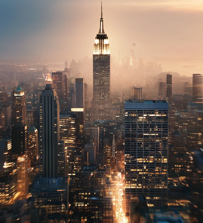 New York skyline, home of the Rockefeller business legacy